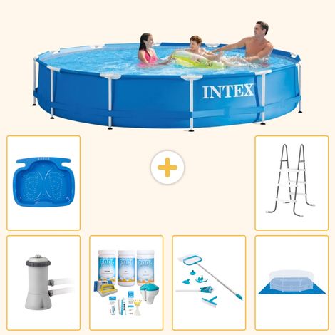 Intex Piscine Tubulaire Ronde - 366x76 cm - 7-pièces  S21032 (1/3)