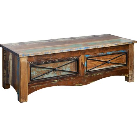 Garderobenbank Altholz 120x45x40 mehrfarbig lackiert NATURE OF SPIRIT 110 (1/3)
