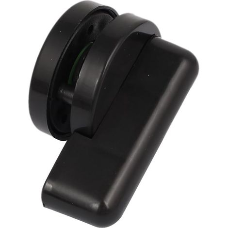 Kunststoff Griffe 360 Grad Drehknopf Toilette Trennwand Türschloss Hängegriffe Indikator Schwarz (1/3)