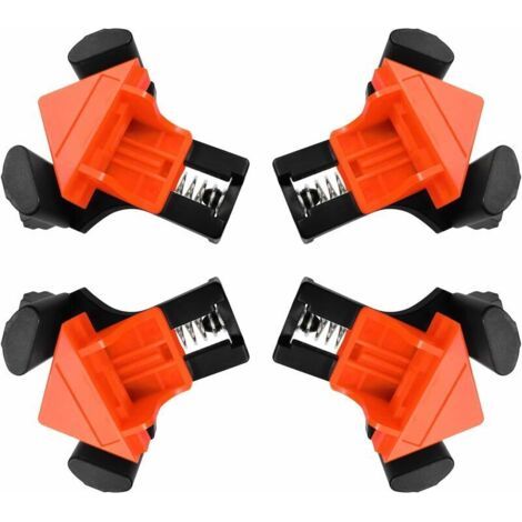 QORVA-Presses D'angles Menuiserie, 90 ° Serre Joint Angle,Serre Joint Angle,Clip De Cadre Fixateur à Angle Droit Pour Le Travail Du Bois,Pour Le Travail Du Bois, Le Cadre Photo Bricolage,Outils à Main