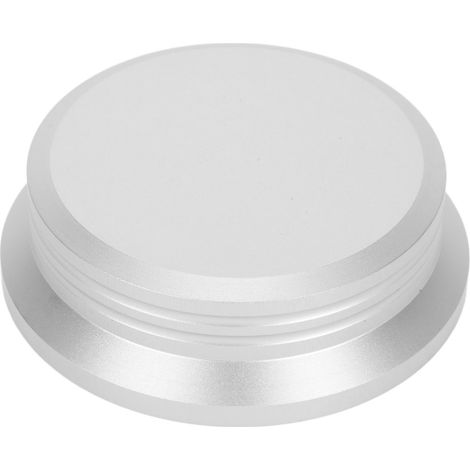 Stabilisateur de Disque HiFi en Alliage d'Aluminium pour Platine Vinyle - Pince de Serrage Universelle Argentée (1/5)