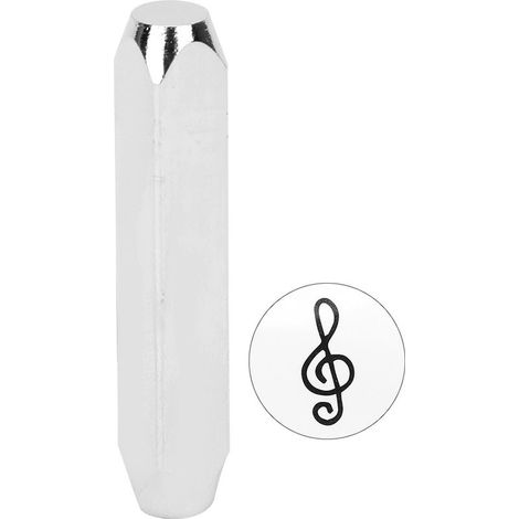 6mm 1/4in Poinçon en Acier Carbone pour Estampage Cuir Bois Bijoux DIY Artisanat Partition Musicale (1/5)