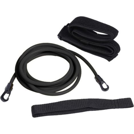 3 Meter verstellbare elastische Schwimmwiderstandsleine (Schwarz) (1/5)