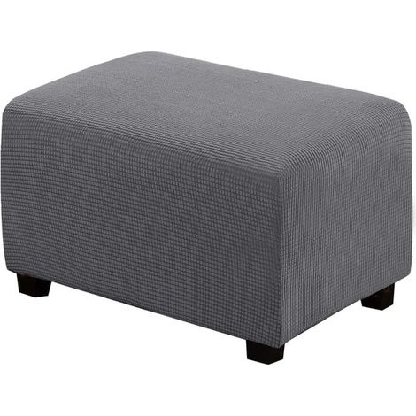 Rechteckiger Ottomanenbezug, passend für Hocker mit einer Länge von 78 109 cm, Sofabezug, Hockerbezug, Schutzhülle für Fußhocker, aus dickem, wei