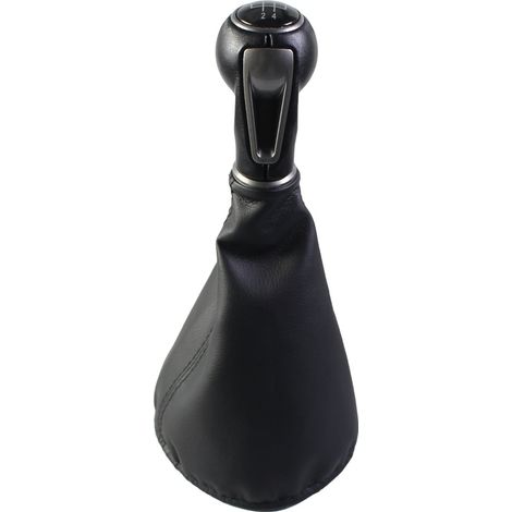 Convient aux pièces automobiles SEAT Ibiza 4e génération : pommeau de levier de vitesses, levier de vitesses, kit noir 6 vitesses (un ensemble) (1/4)