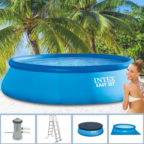 Piscine Easy Set Intex 457 x 107 cm Ensemble complet Piscine ronde avec accessoires