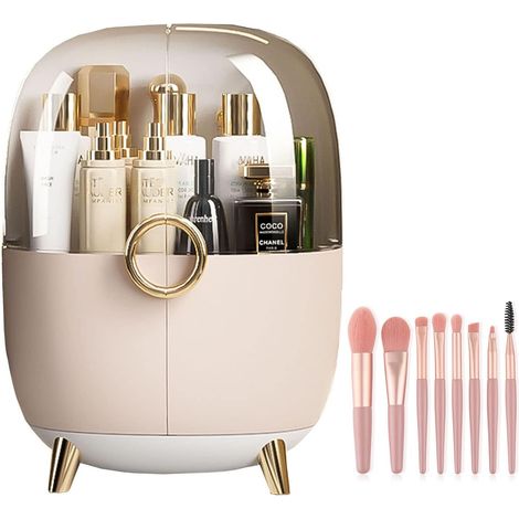 Coffret de rangement cosmétique transparent avec tiroirs, vitrine acrylique étanche pour bijoux et maquillage
