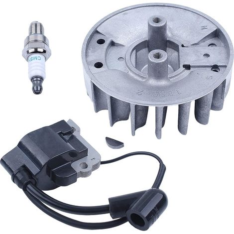 Kit volant moteur, bobine d'allumage, clavette Woodruff pour Honda GX25 HHT25S FG110 petit moteur, volant moteur, clavette Woodruff, bobine d'allumage, bougie (1/5)