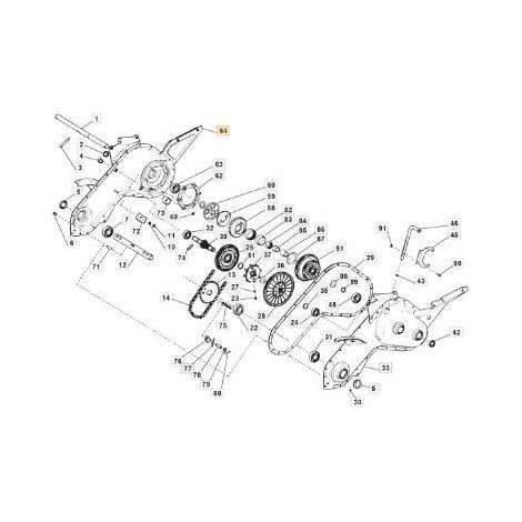 CARTER KIT GIALLO SINISTRO ORIGINALE STIGA - 118800336/0