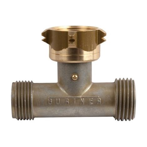 Gurtner – Té d'accouplement gaz – Raccord mâle 20x150 – Filetage MF pas bouteille à gauche – Installation rapide et étanche