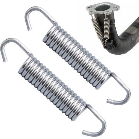 Ressorts pour châssis de moto,Ressort d'échappement universel en 2 parties, ressort d'échappement en acier inoxydable, collecteur de silencieux à ressort d'échappement universel (1/5)