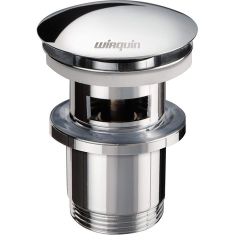 Wirquin 30723123 Piletta per lavabo in ottone Quick Clac con troppo pieno e corpo di schiavitù, cromato (1/5)
