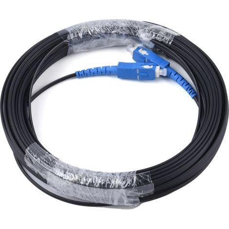 Câble de raccordement en fibre optique, connecteur SC/UPC, longueur de 50 m, Pour extérieur, 50m-a (1/2)