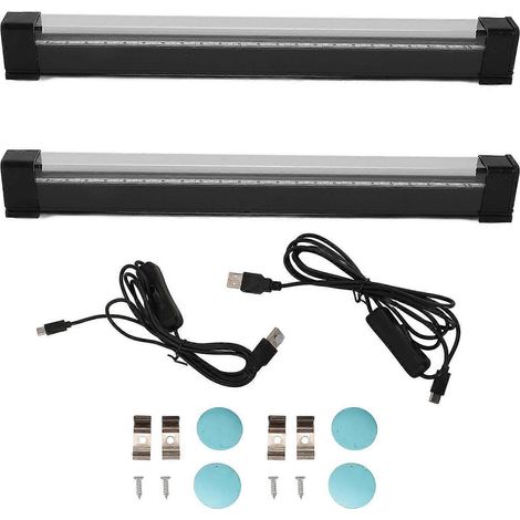 Sets LED-Schwarzlichtleisten mit Stecker und Schalter, 380 bis 400 nm, USB-Netzteil für Poster, Karosserielackierung