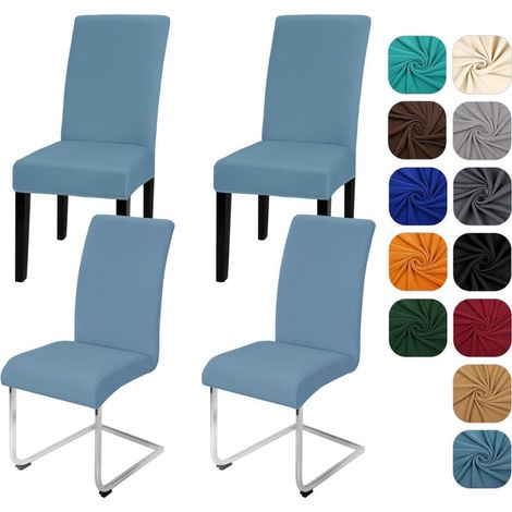 Housses de chaise extensibles 4 pièces pour cuisine, restaurant, hôtel, mariage (1/5)