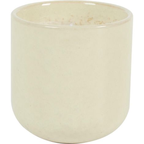 Vela Glaze S, blanca, en un recipiente de cerámica, 9 x 9 x 9 cm (1/2)