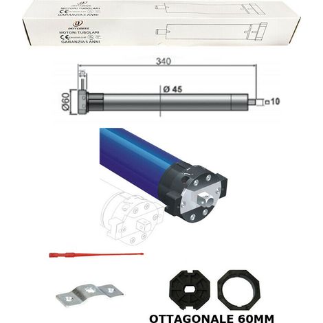 Motore Avvolgibile X Tapparella Tapparelle Short 34 Cm Corto 20kg 10 Nm
