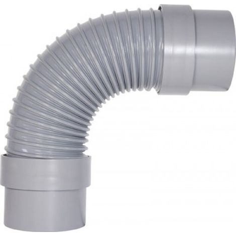 Manchette souple PVC F-F Ø 100 mm – Longueur 450 mm – Angle maxi 120° – Intérieur lisse pour raccord radiateur – P-Pro