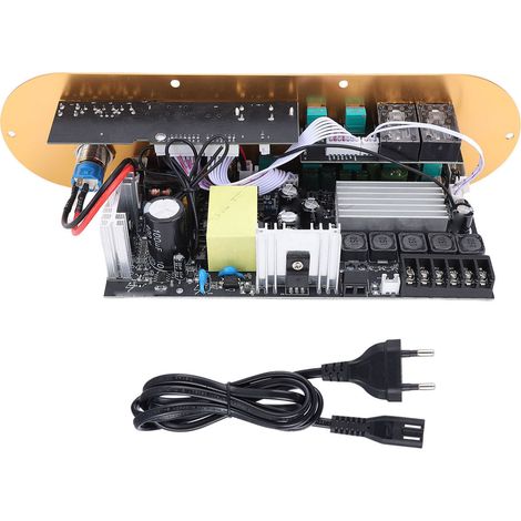 Carte amplificateur Audio 50W 100W 2.1 canaux, Bluetooth 5.0, AUX, micro, FM, USB, petites entrées de carte mémoire, prise d'alimentation ue