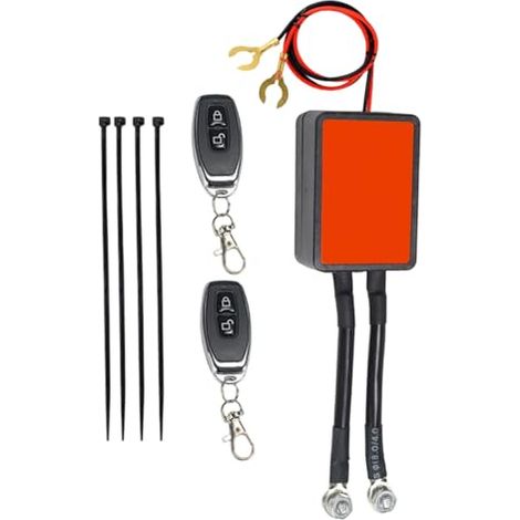Disjoncteur 12V Isolateur Intelligent 12V 300A à Haute Capacité Coupe-circuit pour Batterie de Motocyclette - Pour Moto Bateau Pêche Maritime Quad Camion Remorque Véhicule Camping-Car (1/4)