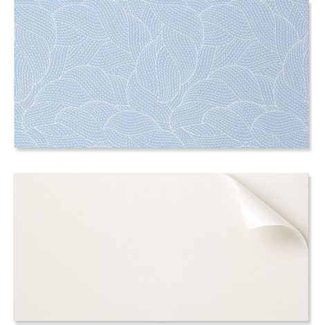 Juego de baldosas de vinilo con estampado de hojas onduladas para dormitorio, 6x60x30 cm.