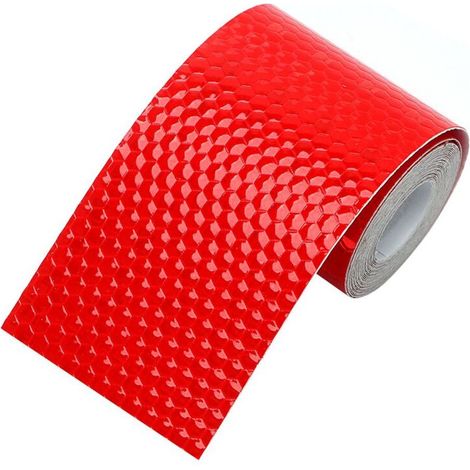 [NON UTILIZZATO] Nastro adesivo riflettente di sicurezza 3M, visibilità notturna per auto/camion - Rosso
