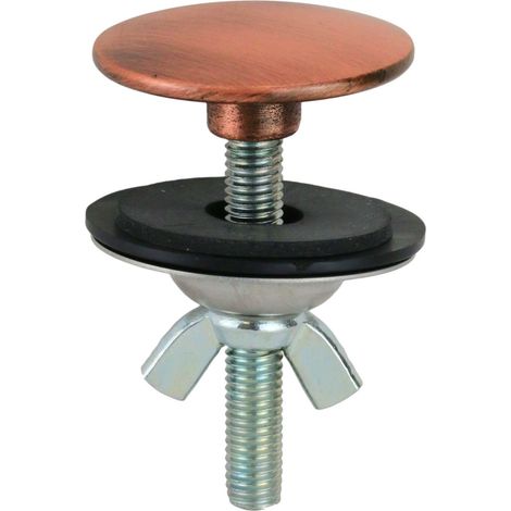 Tapón de cerámica para tapar agujeros en color cobre antiguo Ø49 mm con apriete De Borri W-TCSC/R  cobre