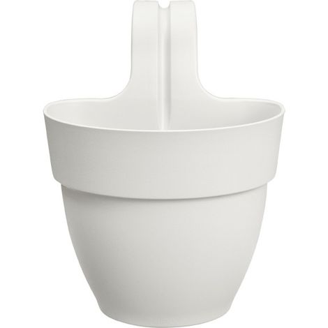 ELHO - Pot de fleurs - Vibia Campana Easy Hanger Small - Blanc Soie - Balcon exterieur - L 24.1 x W 20.5 x H 26.5 cm (1/5)