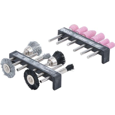 Drahtbürsten Set BGS 50797 12 Stück 3 mm Schaftdurchmesser (1/4)