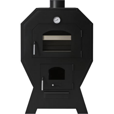 FOGARIS Estufa de leña con HORNO SARMIRA - modelo COMPACTO 14,9kW (1/5)