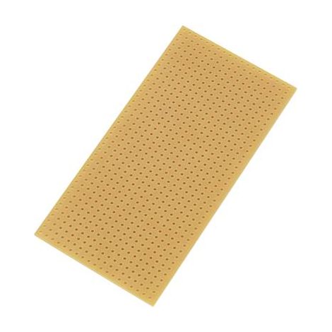 TRU COMPONENTS SU528404 Platine Euro sans couche de cuivre Bakélite (L x l) 100 mm x 50 mm Pas 2.54 mm Contenu 1 pc(s) S839771 (1/3)
