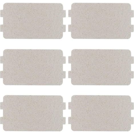 Bardusch - Lot de 6 Plaque Mica Micro Ondes Pièces de Four à Micro-ondes Feuille de Mica Universelle Couverture de Guide d'ondes 117×64mm (1/4)