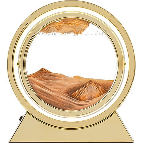 Tableaux de sable à tourner, avec veilleuse, tableau de sable mobile, art de sable fluide, sable en mouvement,peinture à sable dynamique