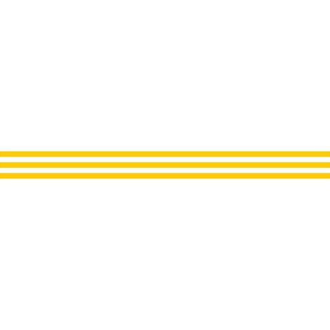 Lot 2 bandes 100mm x 1m - Lignes Parallèles Jaune - 4641515