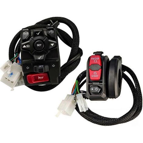 Motorrad-Lenkerschalter-Set mit rutschfesten Knöpfen und wasserabweisendem Design – Motorrad-Modifikationsteile (1/5)