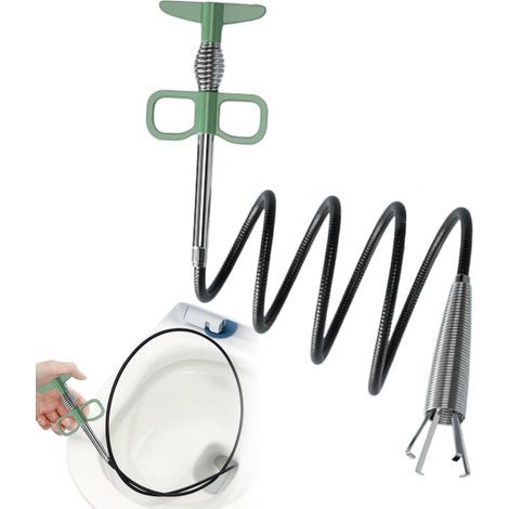 Furet de Drainage pour Douche,Outil Débouchage Canalisation Cuisine 4 Griffes ,Accessoire de Plomberie pour Évier Baignoire Toilette Cuisine Usage Résidentiel et Professionnel Plombiers Gestionnaires (1/4)