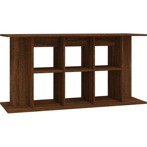 Aquarium Stand Brown Oak 120x40x60 cm Engineered Wood vidaXL