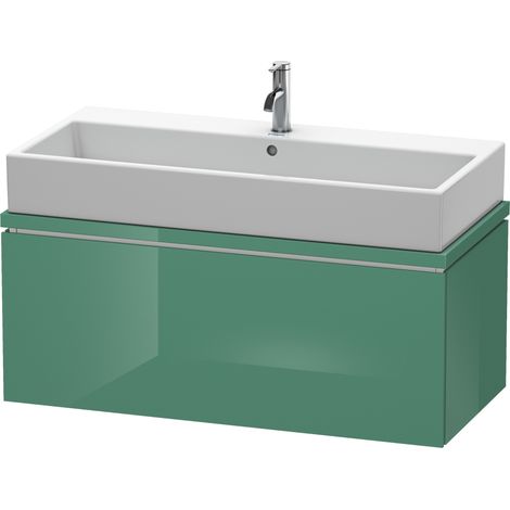 Duravit L-Cube Unidad de lavabo para consola, anchura 1020mm, profundidad 477mm, 1 extraíble, color: Jade laca alto brillo - LC580400303 (1/5)