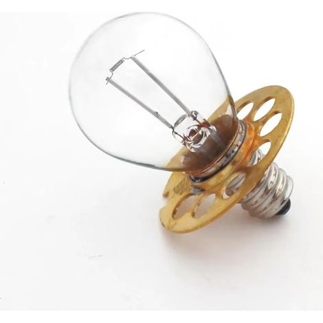 Ampoule Ophtalmique 6V 27W - 1 Pièce - Verre E14 Doré - 9 Trous pour Lampe à Fente - Usage Médical Industriel - 63,5mm