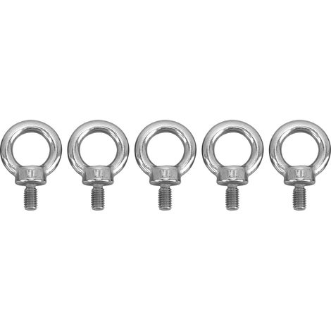5Pcs Anneaux de Levage M8 Inox Acier Inoxydable Grade Marin Boulon à Œil Lourd Vis de Fixation Marine (1/5)