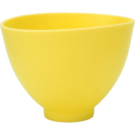 Bol mélangeur en silicone réutilisable pour plâtre et peinture, résistant à la chaleur, 15x15x11cm, jaune (1/5)
