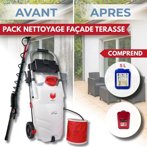 PRO SPRAYER EVO PHOENIX 1 BAT 5,10 OU 20L NET'PRO + perche télescopique EVO 5.4 m 5 L