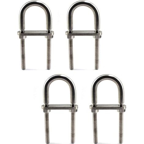 M6x90 U Bolt Boulon en acier inoxydable 304 (4 Pièces) (1/4)