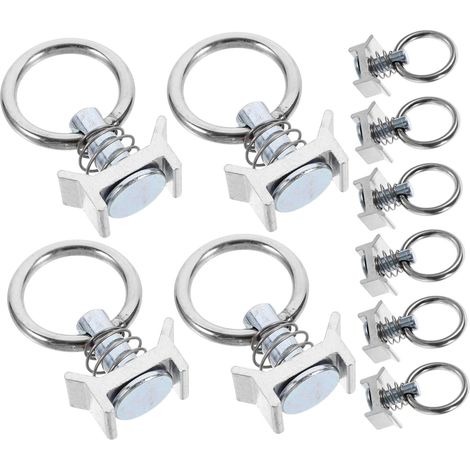 10 piezas de accesorios de extremo simple con junta tórica y resorte para asegurar la carga de la plataforma del camión. (1/5)