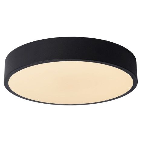 Plafoniera LED rotonda 30 cm nera 18W Lucide UNAR IP20