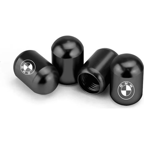 (Noir) 4 pièces Cache-valves de pneu de voiture Air Guard compatibles avec X1 X2 X3 X4 X5 E53 E84 E83 F15 F25 F26 F39 F48 F70 G01 G02 Décoration (1/5)