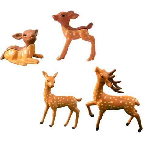 Miniatur Hirschfiguren mit realistischer Verarbeitung 4