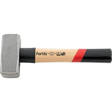 Fortis Fäustel DIN 6475 Hickorystiel mit Stielschutz, 2000g (1/2)