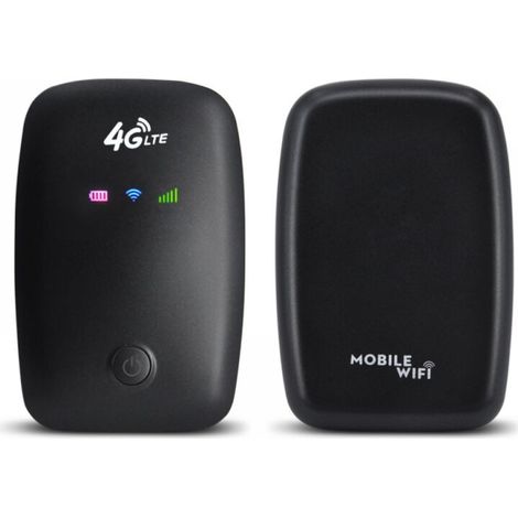 royaluxe -Rout réseau sans fil, mini point d'accès mobile WiFi sans fil, point d'accès WiFi mobile 4G, emplacement pour carte SIM, batterie 2100 mAh, rout WiFi 4G de poche portable pour intéri/extérie (1/5)