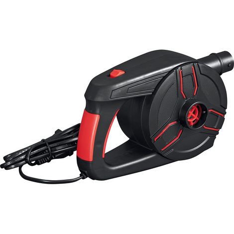 TRADE SHOP - Pompa Di Gonfiaggio Elettrica Powergrip 1.100 L/min Con Maniglia 3 Adattatori 62258 -